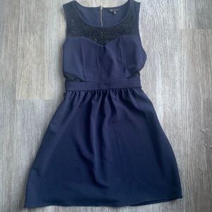 Max and Riley mixed material dress